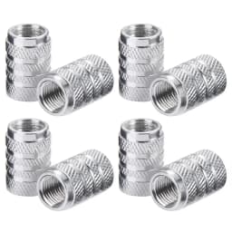 4Pcs Car Tire Valve Stems Cap Knurling Style Tire Valve Cap Aluminum Tire Wheel Stem Air Valve Cap Car Universal Accessories