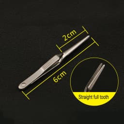 Arterial Vascular Clip Stainless Steel Microsurgical Device Temporary Blocking of Artery Clamps and Straight Bending Full Teeth