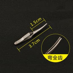 Arterial Vascular Clip Stainless Steel Microsurgical Device Temporary Blocking of Artery Clamps and Straight Bending Full Teeth