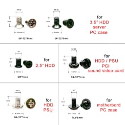 305pcs/box Computer PC Case Assemble Repair Set Kit Screw Bolt Standoff for Hard Disk Drive Fan Motherboard Power Supply