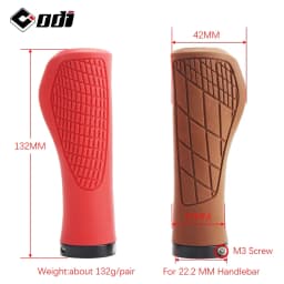 ODI MTB Bicycle Grips Shockproof Bike Handlebar Cover Anti-Slip Lockable Grips Ergonomic Cycling Rubber Ball Handle Grips