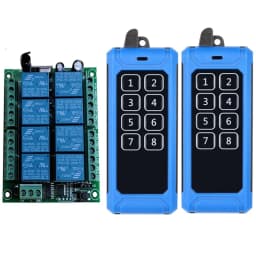 433MHZ DC 12V 24V 8CH R----F Wireless Remote Control Switch Remote Control System Receiver Industrial Transmitter 8CH Relay