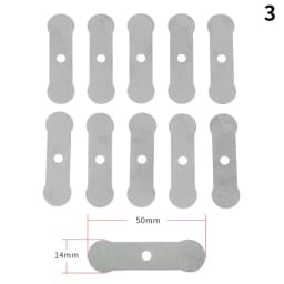 10pcs Air Compressor Valve Plates Aluminum Sheet Silver For Air Compressor Silent Oil Free Machine Compressor Valve Plate Set