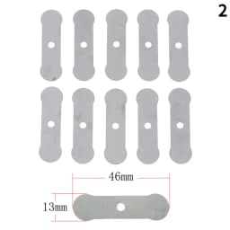 10pcs Air Compressor Valve Plates Aluminum Sheet Silver For Air Compressor Silent Oil Free Machine Compressor Valve Plate Set