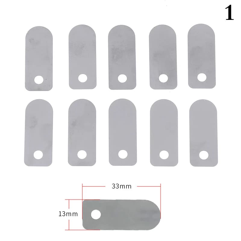 10pcs Air Compressor Valve Plates Aluminum Sheet Silver For Air Compressor Silent Oil Free Machine Compressor Valve Plate Set
