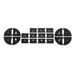 AC Dash Button Repair Kit Decal Stickers Replacement For GMC Tahoe Suburban Avalanche Yukon Denali Acadia Sierra & Buick Enclave