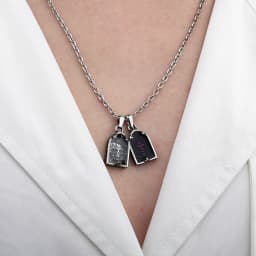 Dropshipping Metal Skull Pattern Pendant Necklace With Epoxy Unisex Punk For Man Stainless Steel Accessories Lovers Gift