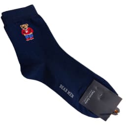 Good Quality Cartoon Gentleman Bear Men's Socks Cotton Harajuku Style Sport Boys Skateboard Novelty Breathable Christmas Gifts