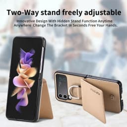 Vertical Cards Solt Magnetic Wallet Ring Holder Leather Case for Samsung Galaxy Z Flip 8 7 FE 6 5 4 Flip4 5G Zflip4 Stand Cover