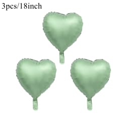 40inch Vintage Green Number Balloon 18inch Heart Balloons For 30 40 50 60 70 Happy Birthday Party Decoration DIY Home Supplies
