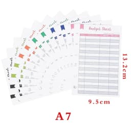 Budget Planner 2026 Cash Envelope Savings Money 6 Holes Binder for Financial Management A7 Loose-leaf Notebook Binder Housing