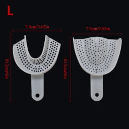 6pcs/set Dental Plastic Tray Without Mesh Dental Impression Trays Dentist Tools Dentistry Lab Material Teeth Holder