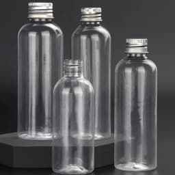 50/100pcs Plastic Bottle Aluminum Cap 5ml 10ml 15ml 20ml 30ml 50ml Empty Vial Sample Bottles Transparent Container for Traveling