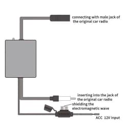 Kebidumei 12V Car Radio Antenna FM/AM Radio Signal Amplifier Booster Car Antenna Aerials 80-108MHz For Marine Boat Auto