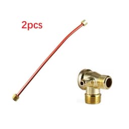 200mm Air Compressor Check Valve Exhaust Tube 3-Port Zinc Alloy Check Valve For Tube Connecting Air Compressor Parts Accessories
