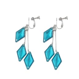 Twisted Wonderland The Little Mermaid Earrings for Women Floyd Clip Earrings Geometry Aesthetic Tassel Ear Clip Jewelry