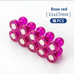Strong Neodymium Noticeboard Pin Magnets Fridge DIY Whiteboard Uses in Office Advertising Education and Other Pur 10pcs