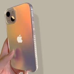 Fashion Matte Aurora Laser Gradient Phone Case For iPhone 17 Pro Max 16 15 14 13 12 Pro Max 16 Plus 17Air 11 Shockproof Cover