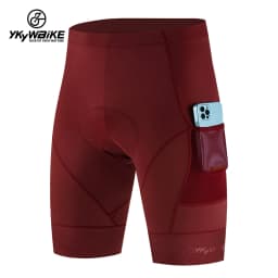 YKYWBIKE Men's Cycling Shorts Padded Pad Shockproof MTB Road Bicycle Short Tights Pants Summer Sport Mountain Bike Riding Shorts