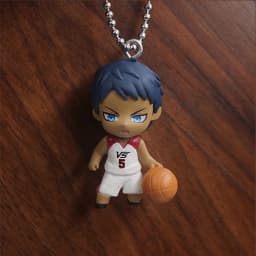 Basketball Anime No Basuke Kuroko Aomine Daiki Atsushi Murasakibara Kise Ryota Takao Kazunari Kawaii PVC Capsule Keychain