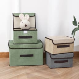 Fold Non Woven Fabric Storage Box Gray Home Supplies Clothing Underwear Sock And Kid Toy Storage Organizer Cosmetics