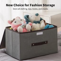 Fold Non Woven Fabric Storage Box Gray Home Supplies Clothing Underwear Sock And Kid Toy Storage Organizer Cosmetics