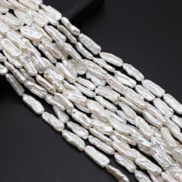 Natural Freshwater Baroque Pearls Beaded Long Irregular Shape Loose Spacer Beads for Jewelry Making Diy Fine Bracelet Necklace