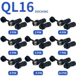 5/10/20Set GX12 GX16 GX20 2 3 4 5 6 7 8 9 10 12 14 15 Pin Male&Female Docking Aviator Aviation Plug Socket Circular Connector