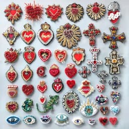 Embroidery Sequined Alphabet Pearl Letter Cross Patch,sequins Heart Beaded Eye Patches Badges Appliques for Clothing WF2210252