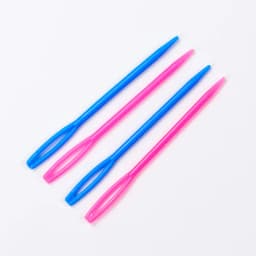 20pcs Mixed Color 5.5/7/9cm Plastic Knitting Needles Crochet Hooks Wool Yarn Needle Children DIY Sweater Weaving Tools Accessory