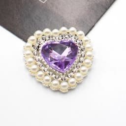 5Pcs 25*26MM Pearl Diamond Heart Alloy Accessories Diy Wedding Dress Hair Accessories Invitation Jewelry Decorative Accessories