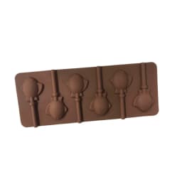 Cute Flower Round Silicone Lollipop Mold Jelly Candy Chocolate Soap Bakeware Mould Reusable Variety Shapes Cake Decorating Tools