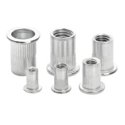 100/50/20Pcs M3 M4 M5 M6 M8 M10 Aluminum Alloy Rivnut Flat Head Threaded Rivet Insert Nutsert Cap Rivet Nut