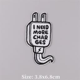 Cute Embroidered Patches for Clothing Thermoadhesive Coffee Cup Patch Iron on Patch with Letter Fusible Memory Tap Appliques
