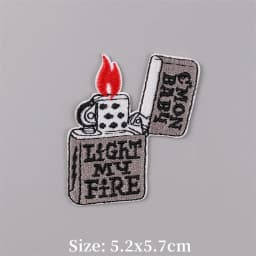 Cute Embroidered Patches for Clothing Thermoadhesive Coffee Cup Patch Iron on Patch with Letter Fusible Memory Tap Appliques