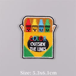 Cute Embroidered Patches for Clothing Thermoadhesive Coffee Cup Patch Iron on Patch with Letter Fusible Memory Tap Appliques