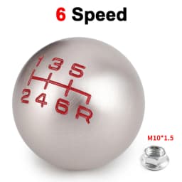 Universal Real Carbon Fiber Car Gear Shift Knob Head Shifter Aluminum Round Ball Shape M8x1.25 M10x1.25 /x1.5 Shift Lever Knob
