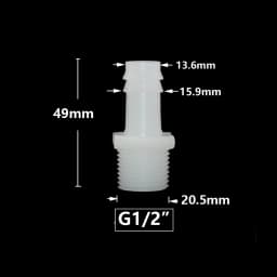 1/2 Inch Thread To Barb 4/6/8/10/12/14/16/18/20mm Plastic Hose Connector Fittings Drip Irrigation System Pipe Coupler