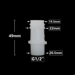 1/2 Inch Thread To Barb 4/6/8/10/12/14/16/18/20mm Plastic Hose Connector Fittings Drip Irrigation System Pipe Coupler