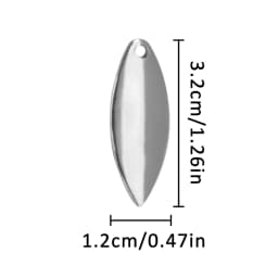 18Pcs Spinner Blades Fishing Lure Colorado Spinner Blades for DIY Spinnerbaits Walleye Rig Trout Salmon Bass Fishing
