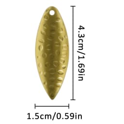 18Pcs Spinner Blades Fishing Lure Colorado Spinner Blades for DIY Spinnerbaits Walleye Rig Trout Salmon Bass Fishing