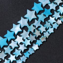 6 8 10 12mm Star Shape Dyed Shell Beads Natural Colorful Mother Of Pearl Bead Smooth Spacer Dyed Beads for DIY Neckalce Bracelet