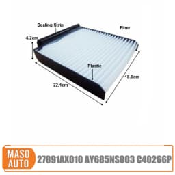 Car Cabin Air Filter Fits For Renault Modus Clio Nissan Note Dacia Duster 27891AX010