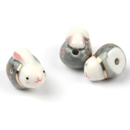 20x14mm Lovely Rabbit Pottery Beads Cartoon Animals Ceramic Beads Pendant Loose Porcelain Beads For Jewelry Making Accessories