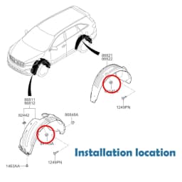 10X Car Fender Liner Mud Guard Nut Plug For Hyundai Elantra AD Tucson Santa Fe Solaris Kia Sedona Soul Optima Cadenza 8414526000