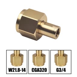 W21.8, G3/4, CGA320 Copper Connector Nut Washer Kit For CO2 High Pressure Air Tank Cylinder External Hose Adapter M10 Thread
