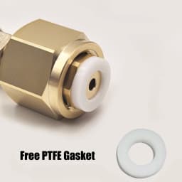 W21.8, G3/4, CGA320 Copper Connector Nut Washer Kit For CO2 High Pressure Air Tank Cylinder External Hose Adapter M10 Thread
