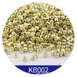 365pcs 2mm Japanese Metallic Bronze Cylindrical Glass Beads 10/0 Loose Spacer Seed Beads for Needlework Jewelry Making Sewing