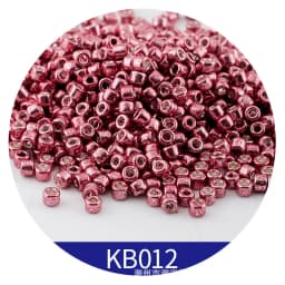 365pcs 2mm Japanese Metallic Bronze Cylindrical Glass Beads 10/0 Loose Spacer Seed Beads for Needlework Jewelry Making Sewing