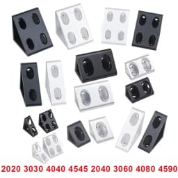 4Pcs/Lot Aluminum Profile Right Angle Triangle Block Triangle Connector Bracket for 2020 3030 4040 4545 2040 3060 Alu Profiles